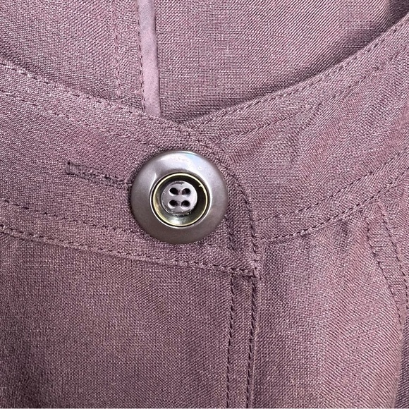 ADDITION Elle Brown Linen Lightweight Jacket Size 2x - Picture 4 of 11